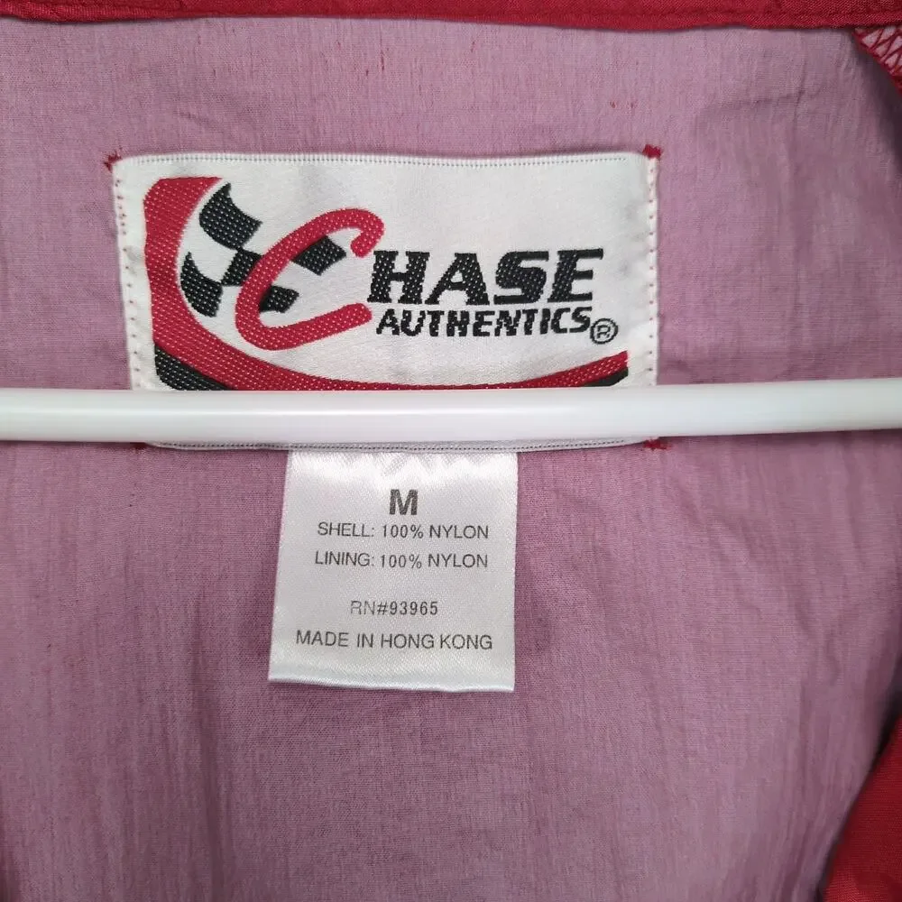 Chase Authentics Dale Earnhardt Jr #8 Men's‎ M 1/4 Zip Windbreaker Hoodie Jacket